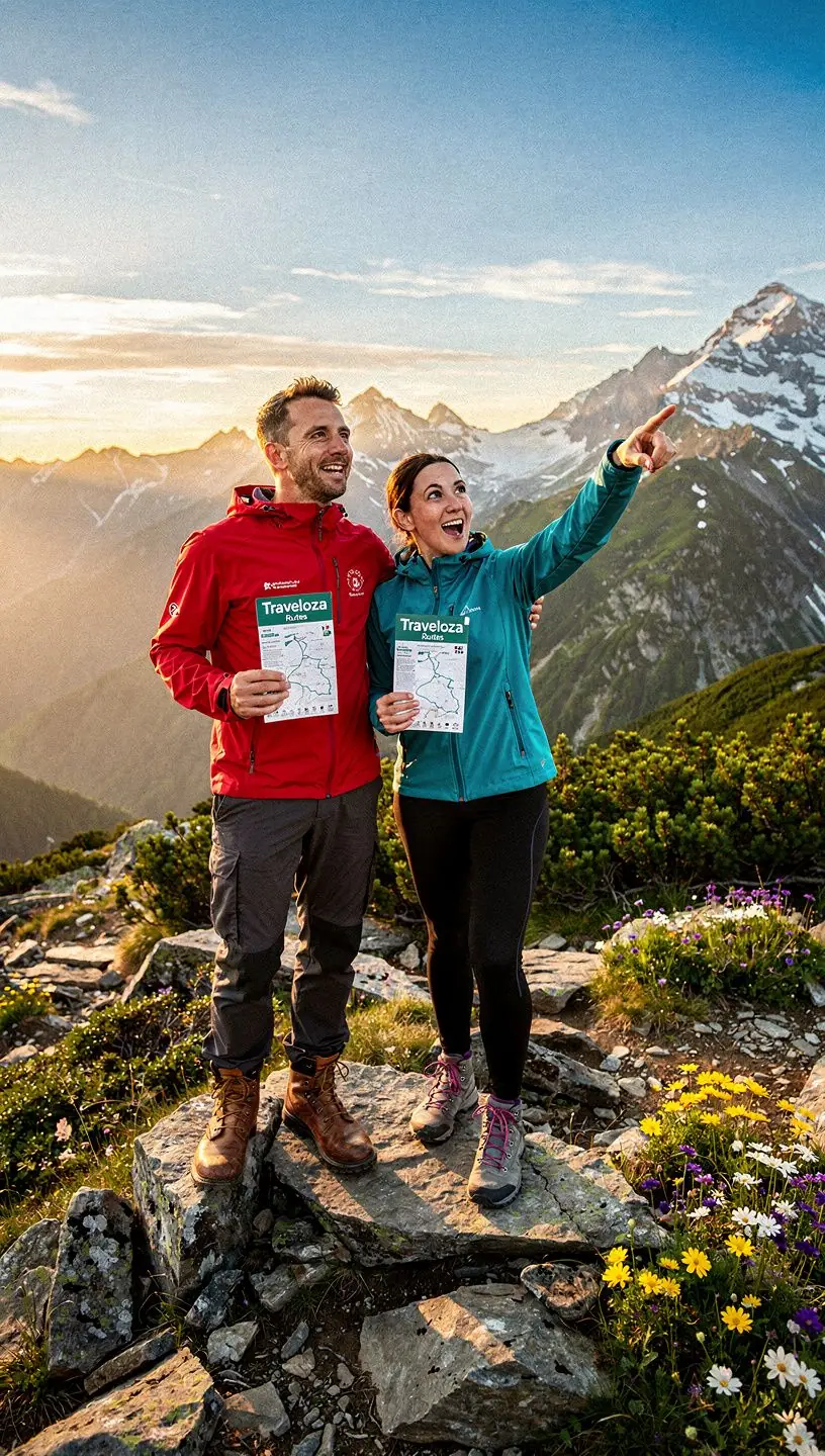 A colorful sunset over a historic Slovak village, showcasing charming architecture and inviting streets.